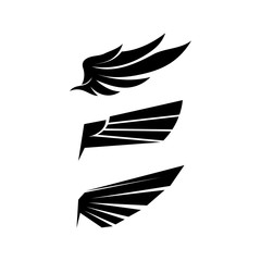 Falcon Wings Logo Template vector icon logo design app