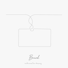 continuous line drawing. board. simple vector illustration. board concept hand drawing sketch line.