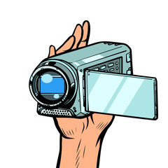 portable hand-held video camera © studiostoks