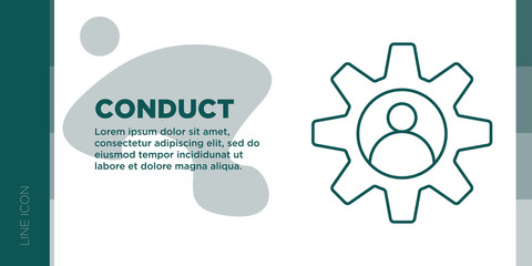 Conduct Line Icon - Signs and Symbols