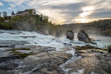 Golden Hour at the Rhine Falls