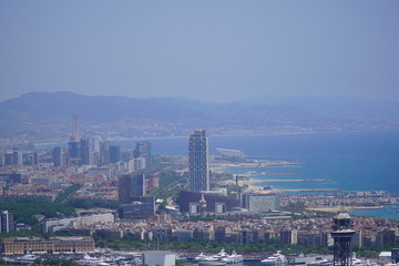 Aerial view of Bacelona Spaim