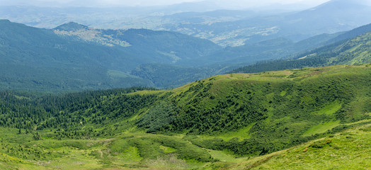Picturesque nature of Ukrainian Carpathians