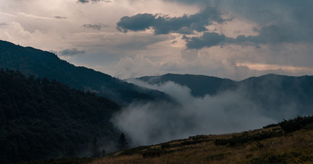 Picturesque nature of Ukrainian Carpathians