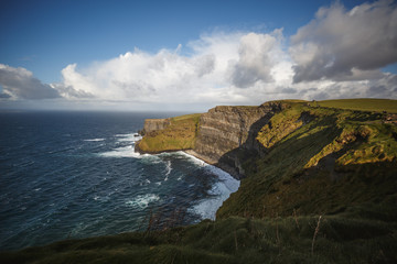 Cliffs of Moher with cloudscape