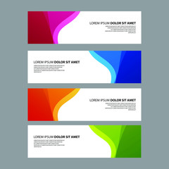 Fototapeta premium Vector Abstract design banner web template