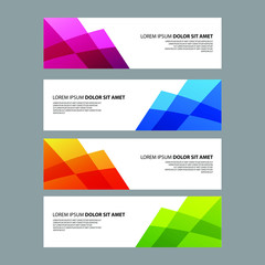 Fototapeta premium Vector Abstract design banner web template