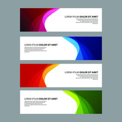 Fototapeta premium Vector Abstract design banner web template