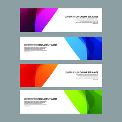 Fototapeta premium Vector Abstract design banner web template