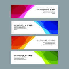 Fototapeta premium Vector Abstract design banner web template
