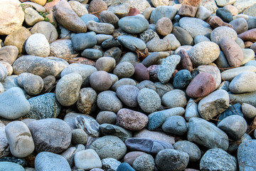 Multicolored Rock bed located at a park in Mississippi