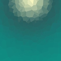 Fototapeta premium Abstract Ocean color trianglify Generative Art background illustration