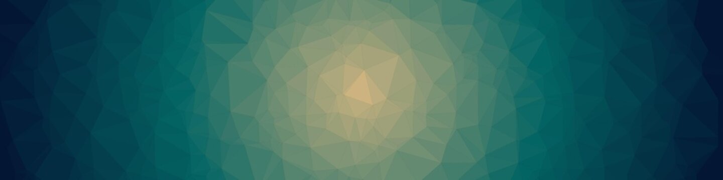Abstract Ocean Voronoi trianglify Generative Art background illustration