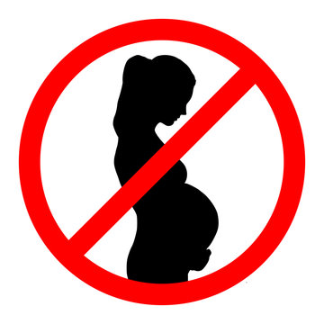 No pregnant woman sign