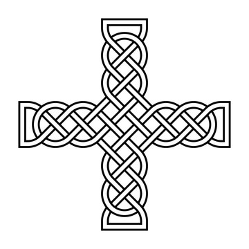 Celtic knotwork cross