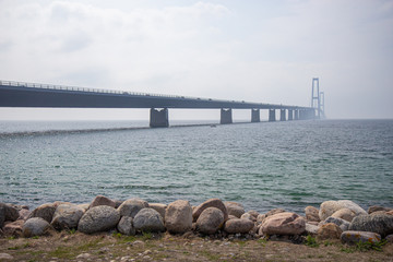 The Great Belt Bridge link in Dnmark