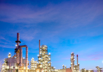 Industrial oil and gas refinery plant zone. -image