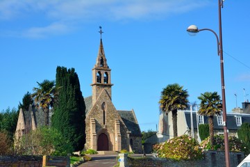 Obraz premium Loguivy de la mer church in Brittany. France