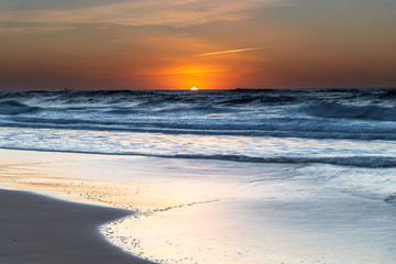 Fototapeta na wymiar Clear Skies Beach Sunrise Seascape