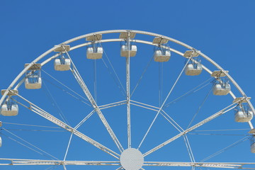 ferris wheel with the sky background