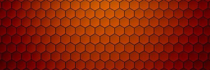 Hexagon background pattern, panoramic texture background 
