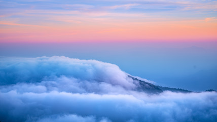 clouds in the mountain