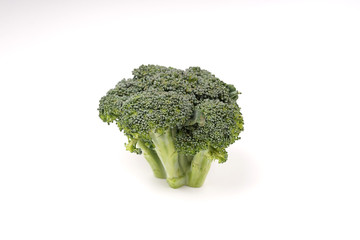 Fresh green broccoli - isolated white background