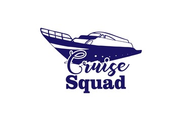 Cruise Squad logo and T-shirt Design