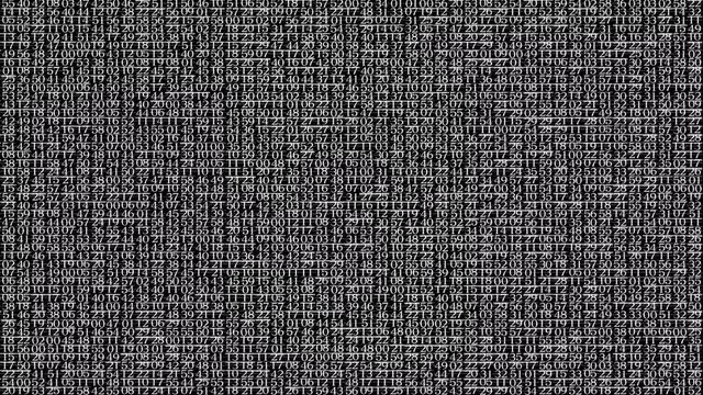 numbers code information counting digital