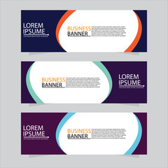 Vector abstract design web banner template. Web Design Elements - Header Design. Abstract geometric web banner template on grey background.Modern banner.