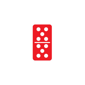 Red Dominoes Vector Symbol