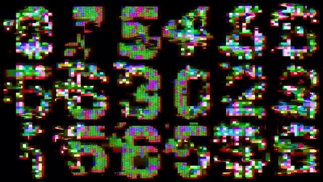 numbers code information counting digital