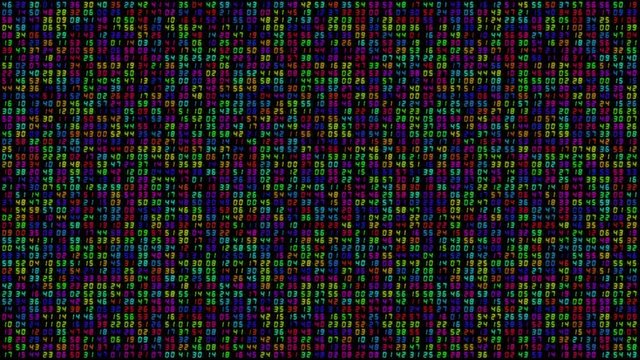 numbers code information counting digital