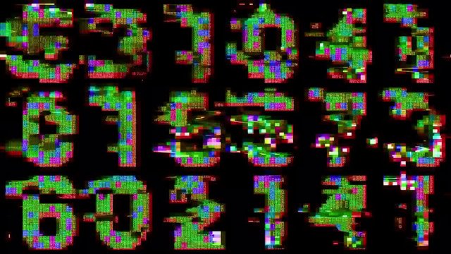 numbers code information counting digital