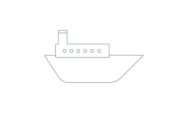 Sea ship icon vector image