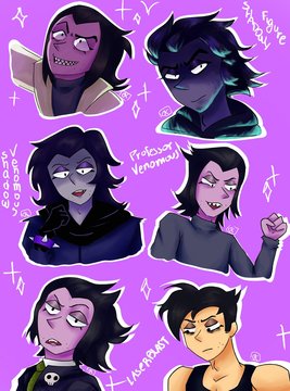 set of halloween elements