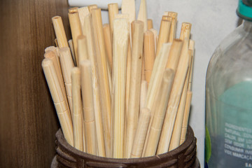 pasta on wooden table