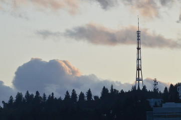 Radio Tower Overlooking Portland