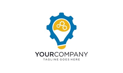 Creative light bulb logo design
