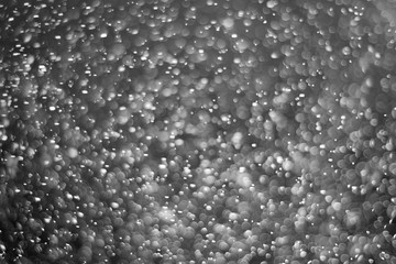 Christmas and Happy new year on blurred bokeh with snowfall banner background