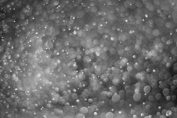 Christmas and Happy new year on blurred bokeh with snowfall banner background