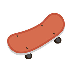 skate board baby toy isolated icon