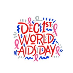 Obraz premium World AIDS day. AIDS awareness. AIDS red ribbon. World AIDS day - 1 December. HIV & STI. logo vector. icon vector.