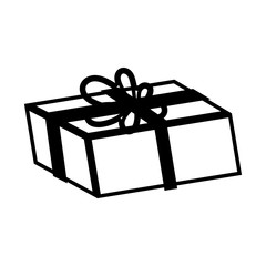 gift box present isolated icon