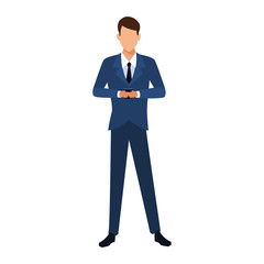 Obraz na płótnie Canvas Businessman avatar vector design
