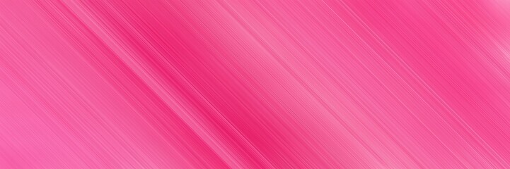 abstract colorful horizontal advertising banner background texture with diagonal lines and pale violet red, moderate pink and hot pink colors and space for text and image
