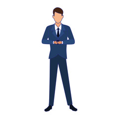 Businessman avatar vector design