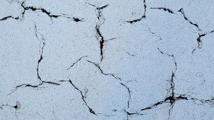 View of Cracked White Wall Texture