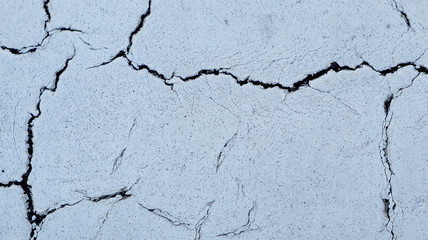View of Cracked White Wall Texture