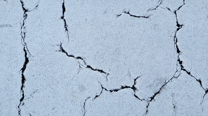 View of Cracked White Wall Texture